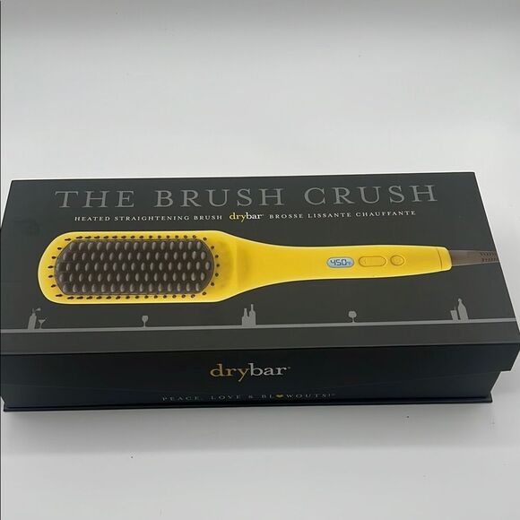 BNWT - DRYBAR THE BRUSH CRUSH HEATED STRAIGTENING BRUSH - Picture 2 of 4